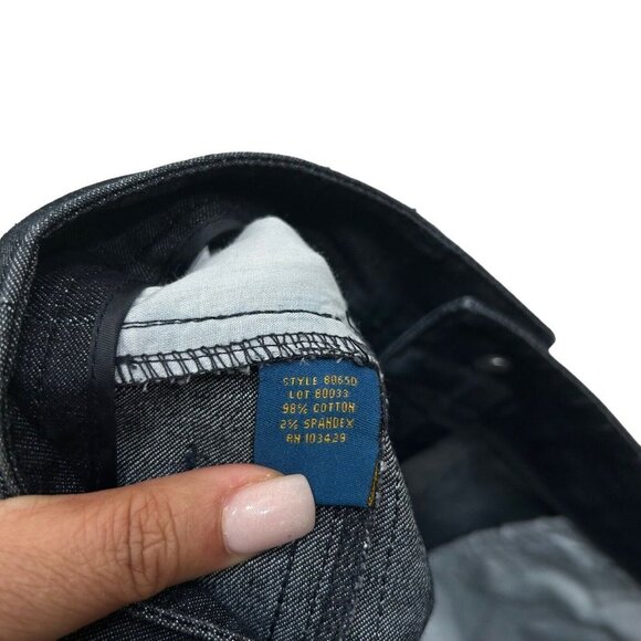 Millard Fillmore Jeans Mid Rise Slim Jeans Dark Wash Skinny Ankl Zip Size 27 - Picture 11 of 13